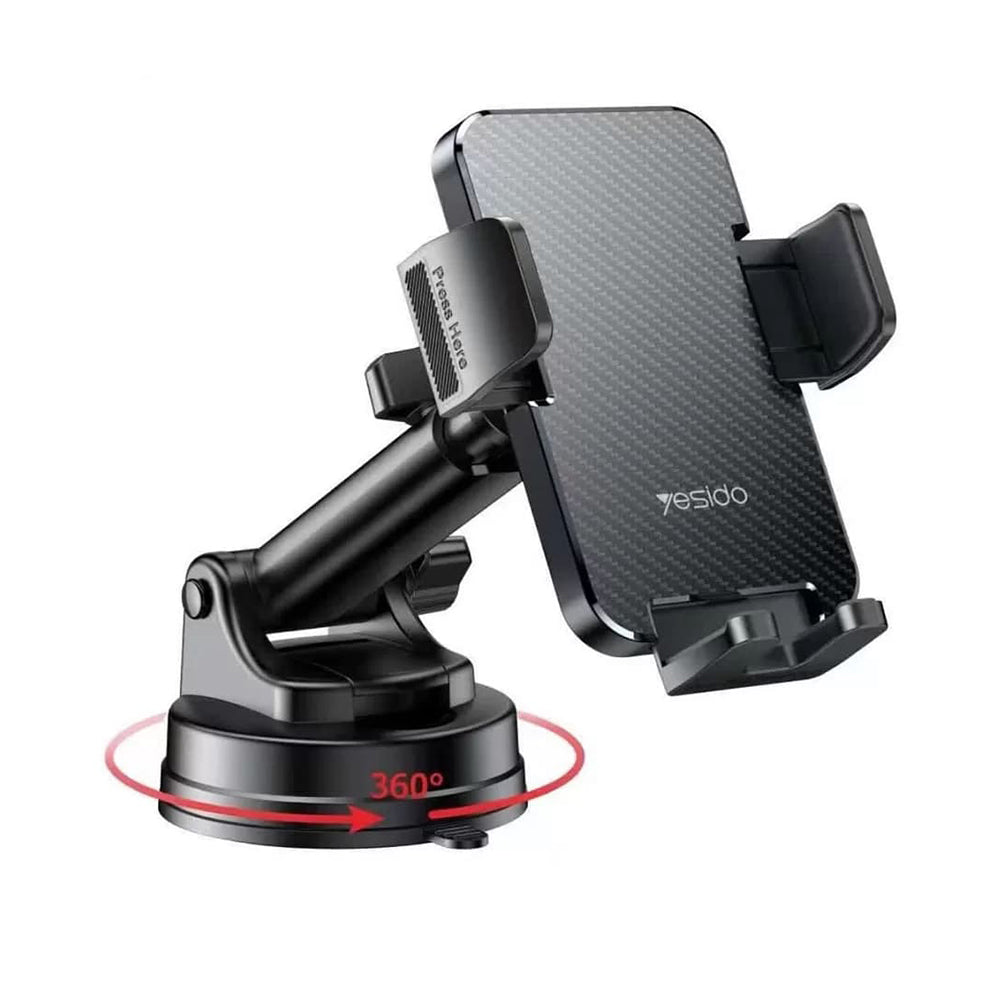 Yesido C173 autós tartó, 4.7 inch - 7.2 inch, fekete