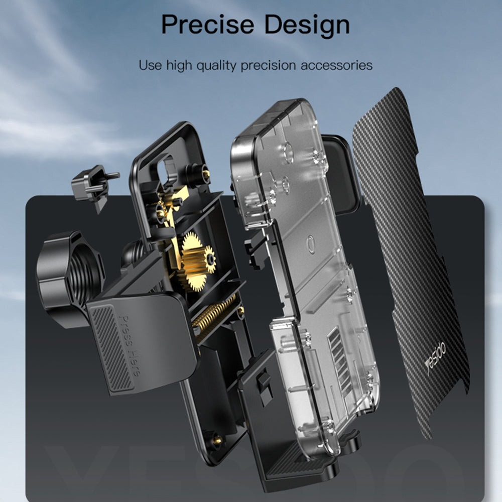 Yesido C173 autós tartó, 4.7 inch - 7.2 inch, fekete