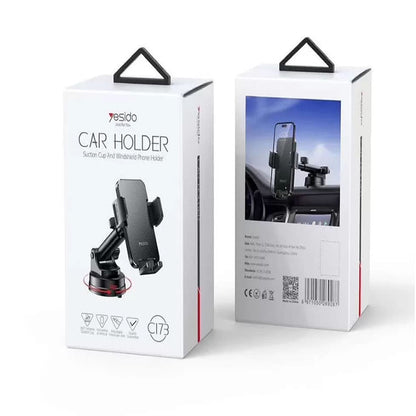 Yesido C173 autós tartó, 4.7 inch - 7.2 inch, fekete