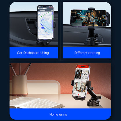 Autós tartó Yesido C174, 4inch - 6.7inch, Fekete