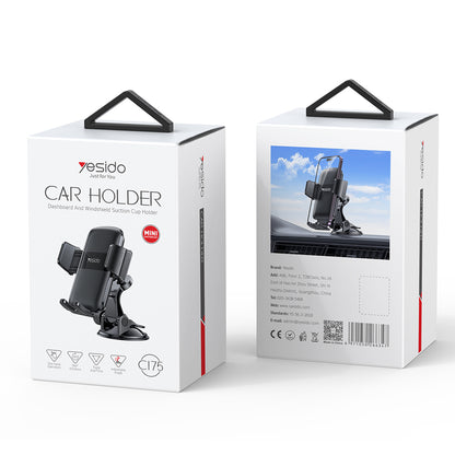 Yesido C175 autós tartó, 4.7 inch - 7.2 inch, fekete