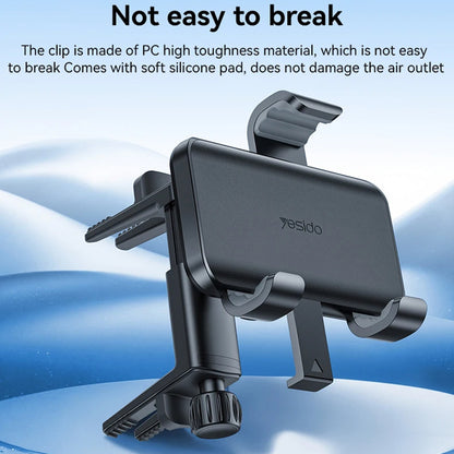 Yesido C240 autós tartó, univerzális, fekete