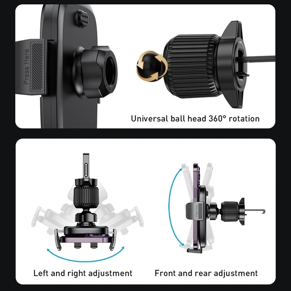 Yesido C241 autós tartó, 4.7 inch - 7.2 inch, Fekete