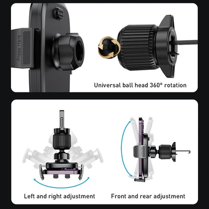 Yesido C241 autós tartó, 4.7 inch - 7.2 inch, Fekete