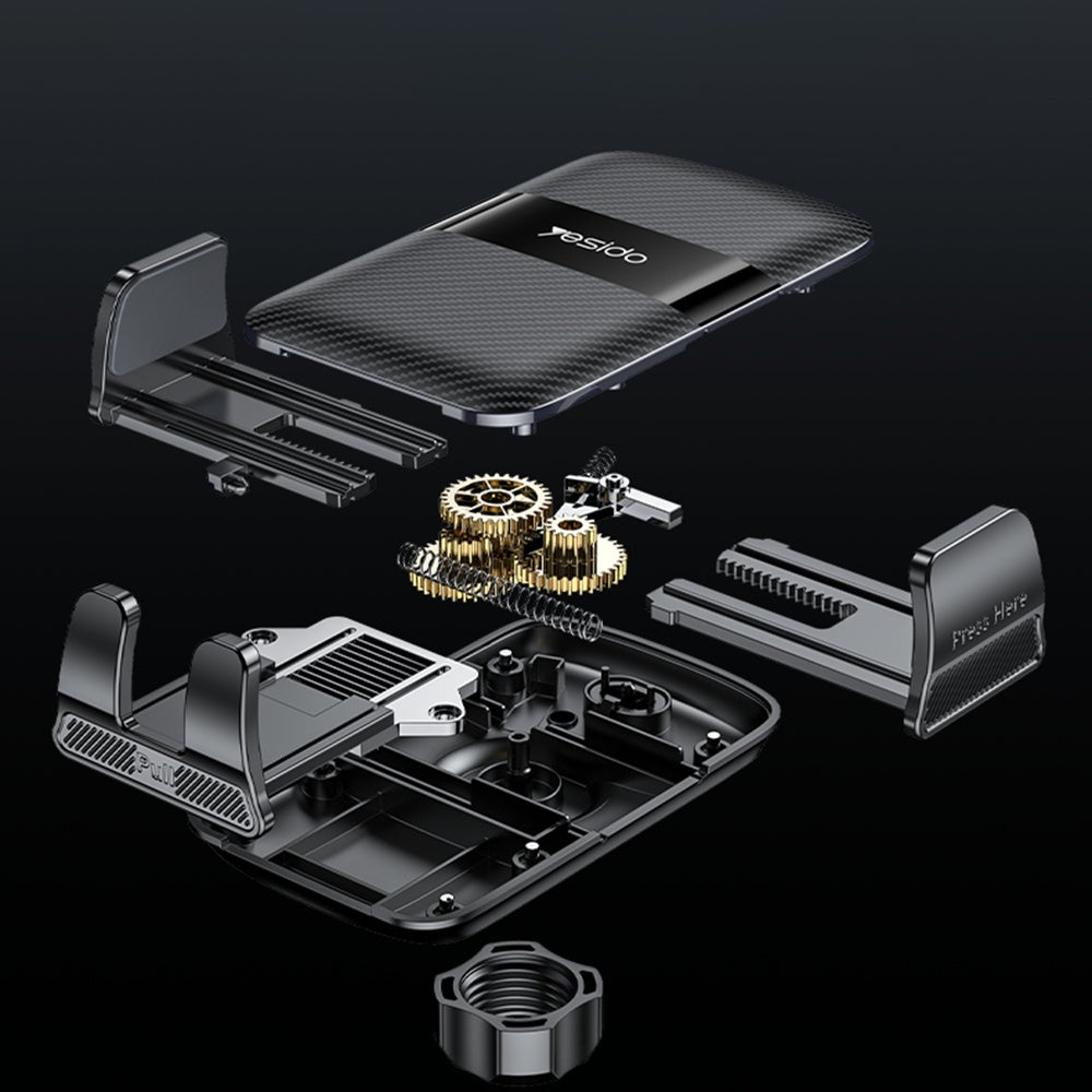 Yesido C251 autós tartó, 4.8inch - 7.2inch, Fekete