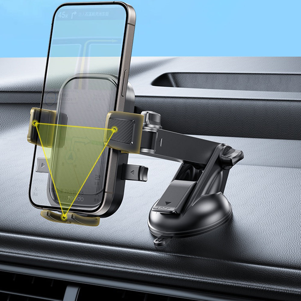 Yesido C267 autós tartó, 4.7inch - 7.2inch, Fekete