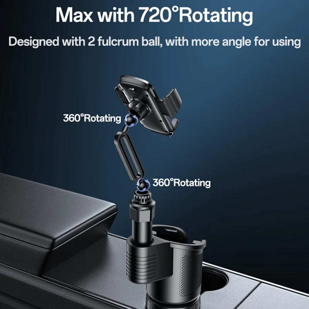 Yesido C273 autós tartó, 4.7 inch - 7.2 inch, Fekete