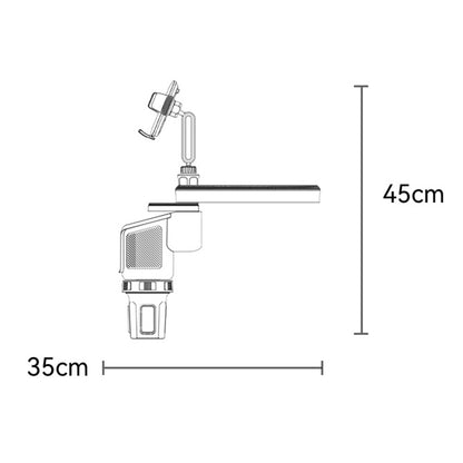 Yesido C274 autótartó, 4.7 inch - 7.2 inch, Fekete