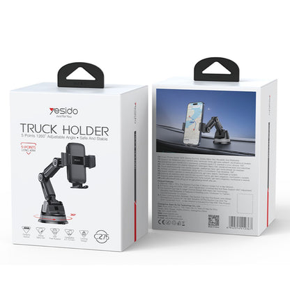 Yesido C275 autós tartó, 4.7 inch - 7.2 inch, fekete