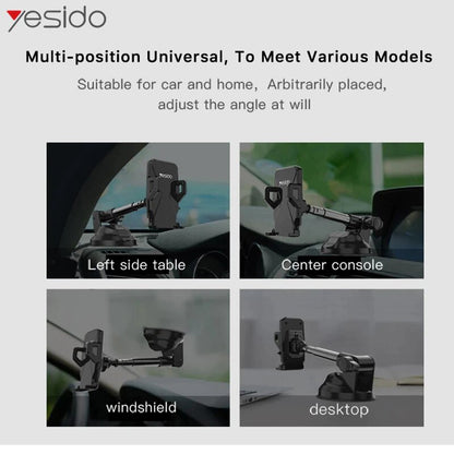 Yesido C40 Universal Car Holder, Black
