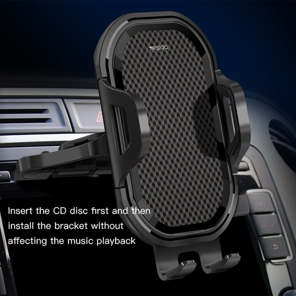 Yesido C84 autós tartó, 4.7 inch - 7.4 inch, Fekete