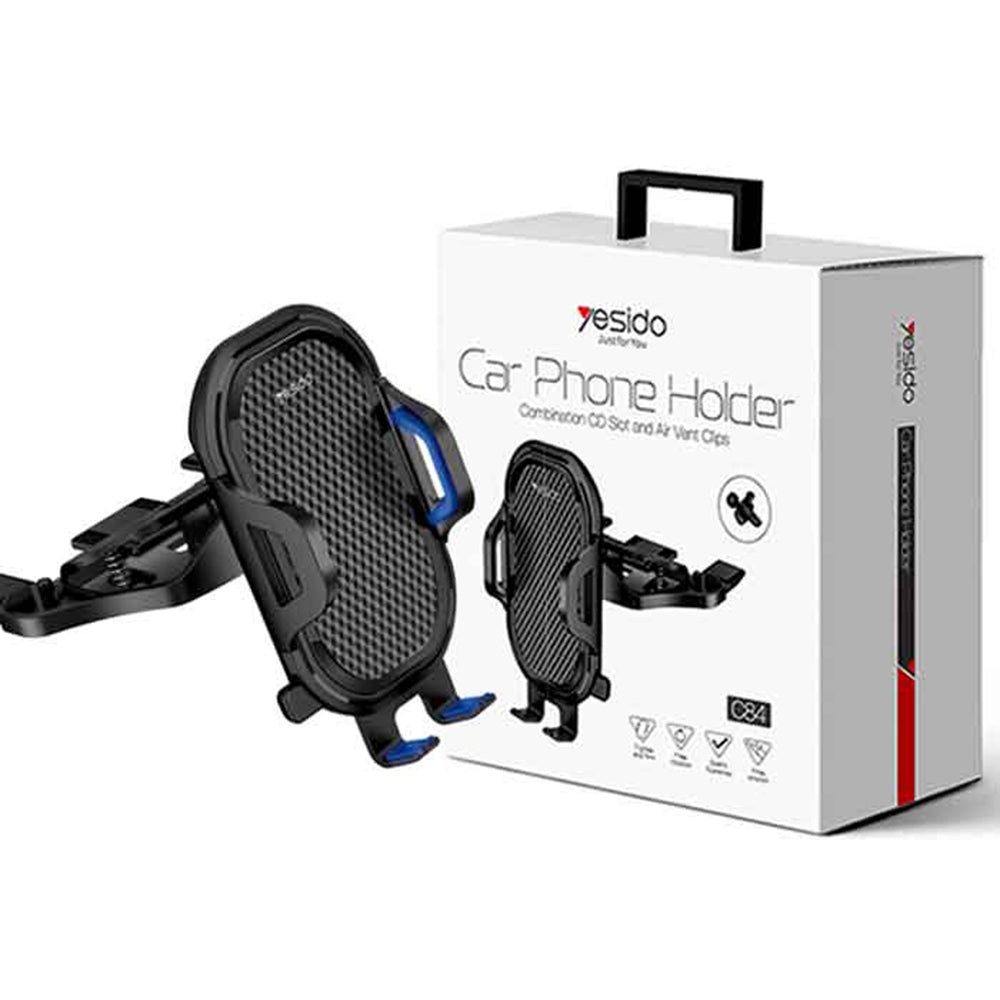 Yesido C84 autós tartó, 4.7 inch - 7.4 inch, Fekete