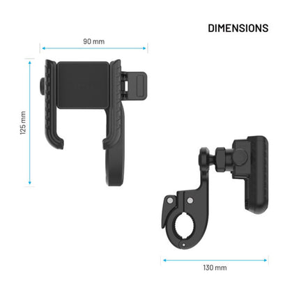 Kerékpártartó Fixed Bikee Plus Vista, Univerzális, Fekete