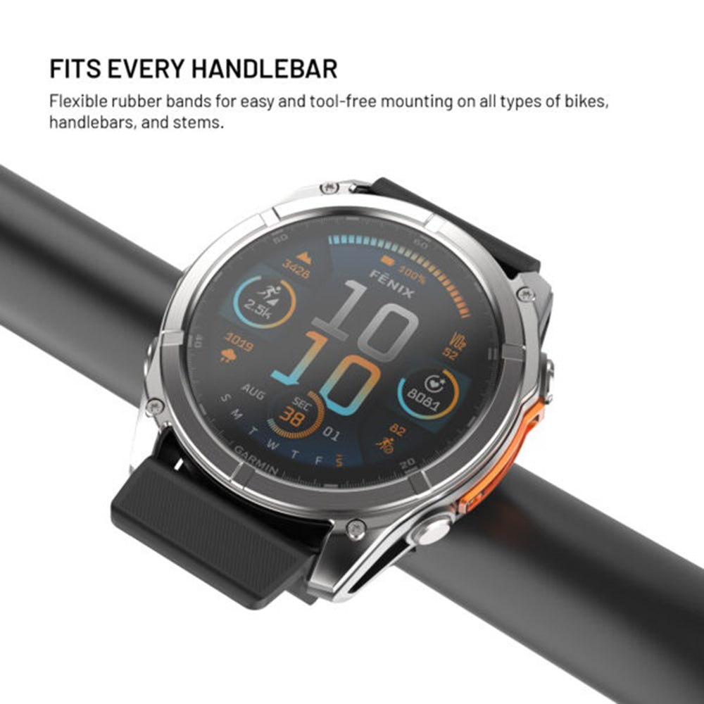 Fixed kerékpártartó Garmin Watch 22mm / Edge számítógéphez, Fekete