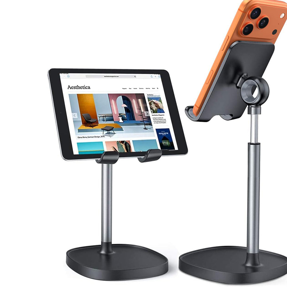 Lisen Mechanical asztali tartó telefonhoz / táblagéphez, 4inch - 10inch, fekete YL0421030004