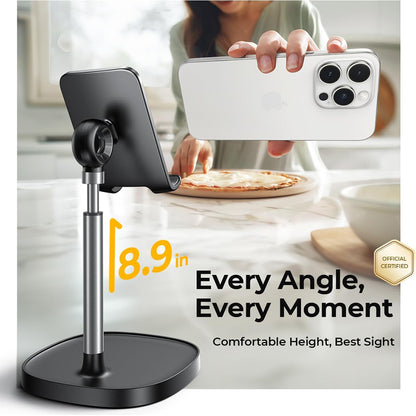 Lisen Mechanical asztali tartó telefonhoz / táblagéphez, 4inch - 10inch, fekete YL0421030004