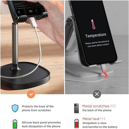 Lisen Mechanical asztali tartó telefonhoz / táblagéphez, 4inch - 10inch, fekete YL0421030004