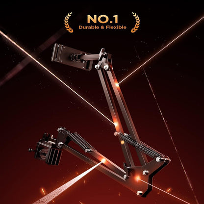 Lisen asztali tartó telefonhoz / táblagéphez, 4.7 inch - 12.9 inch, fekete YL0223060007