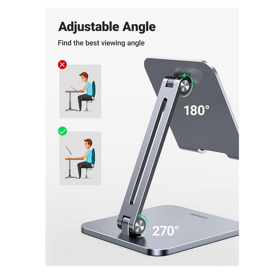 UGREEN LP134 Desk Stand for Phone / Tablet, 6.1inch - 12.9inch, Gray, Resealed