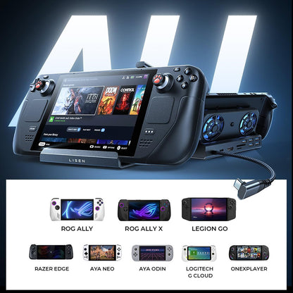 Hub Support with Cooler Lisen S1 for ROG / Lenovo / Razer / Aya / Logitech / Onexplayer Series, Black YL0423110005