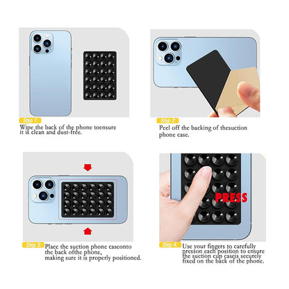 Techsuit SP-PAD, Lila Szívókorongos Tartó