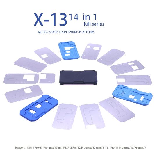Mijing Z20 Pro Reballing Munkatartó Apple iPhone X - 13 Pro Max Sorozathoz