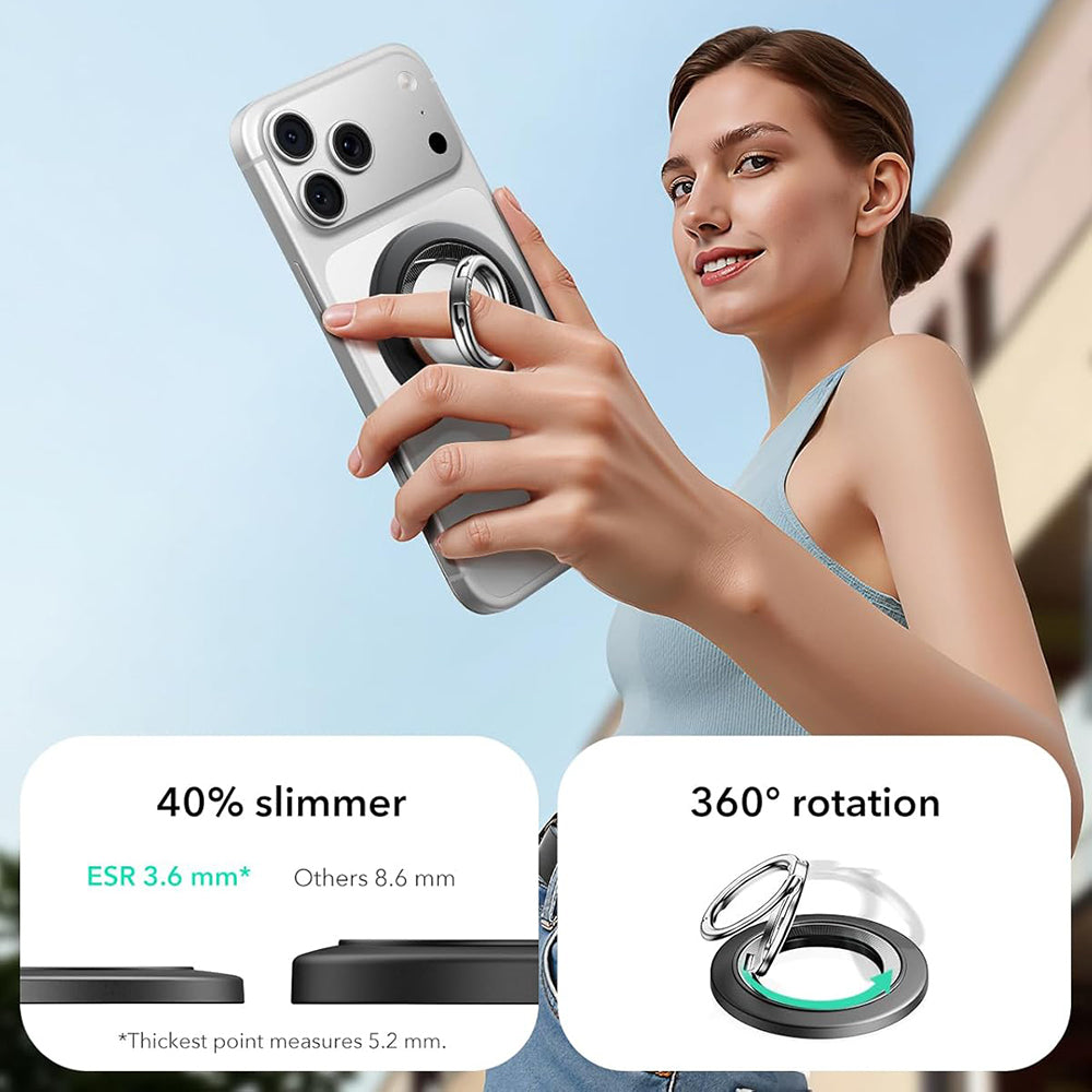 ESR HaloLock Ring Holder, Universal, Black