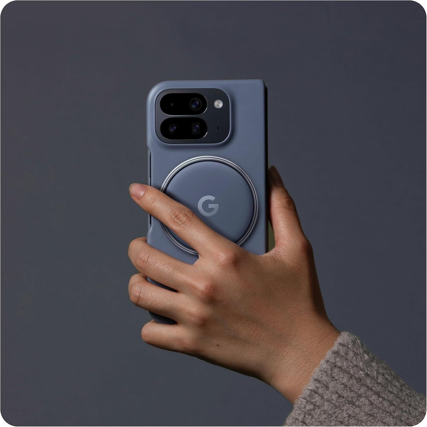 Pixelsnap gyűrűtartó a Google Pixel 10 sorozathoz, Szürke