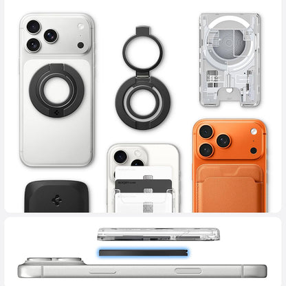 Spigen Dual Pop Mag S gyűrűtartó, univerzális, szürke AMP11736