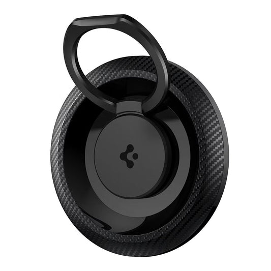 Spigen O-Mag OM100 Karbon Gyűrűtartó, Univerzális, Fekete AMP05505