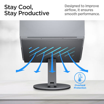 Spigen LD204H laptop tartó, Ezüst