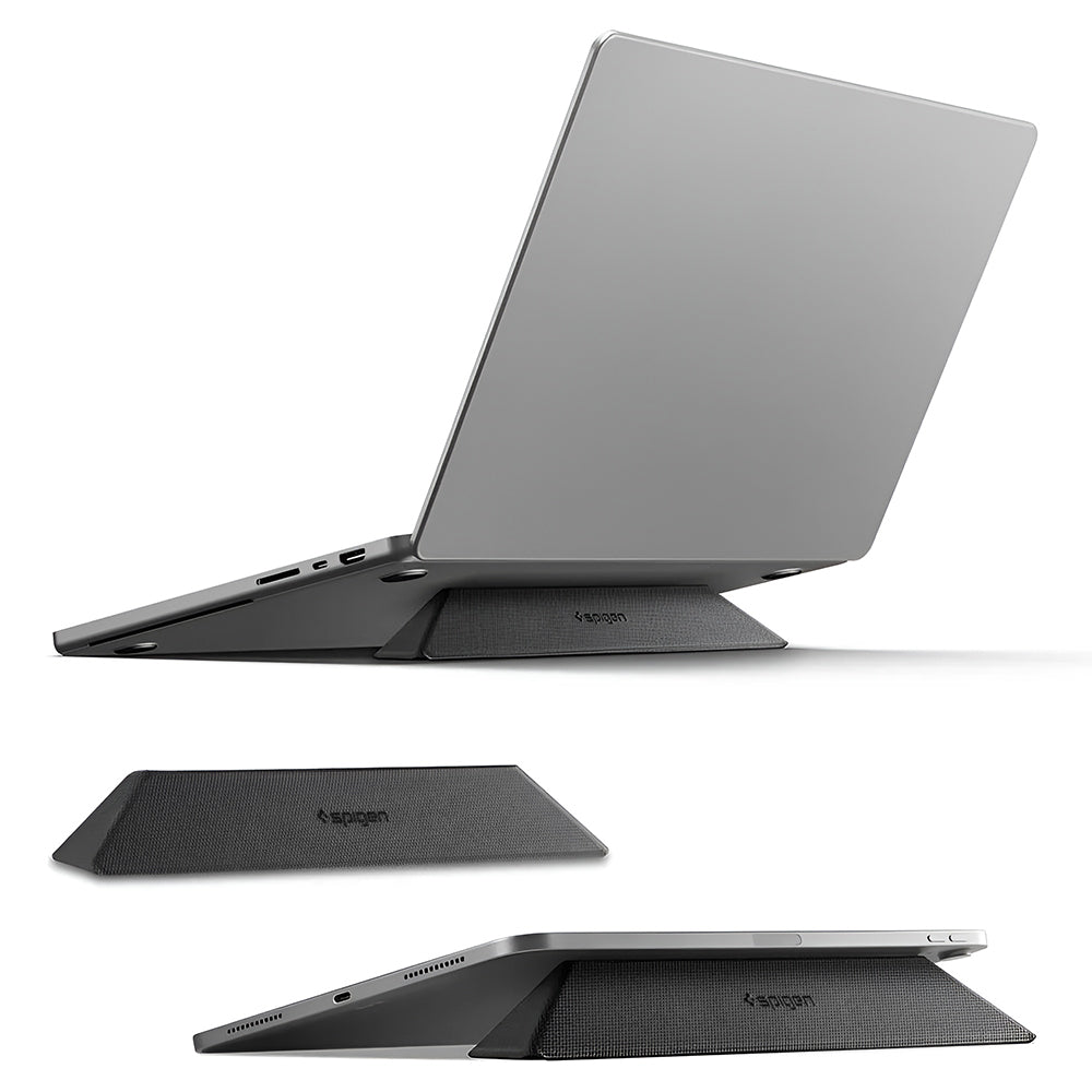 Spigen Slim Fold LD201-S6 állvány max. 14 hüvelykes laptophoz, fekete AMP11115