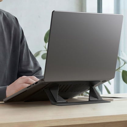 Spigen Slim Fold LD201-S6 állvány max. 14 hüvelykes laptophoz, fekete AMP11115