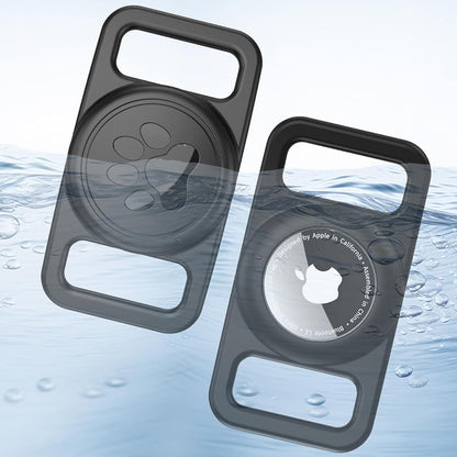Techsuit BuddyGuard DG1 tartó Apple AirTaghez háziállat nyakörvre, Fekete