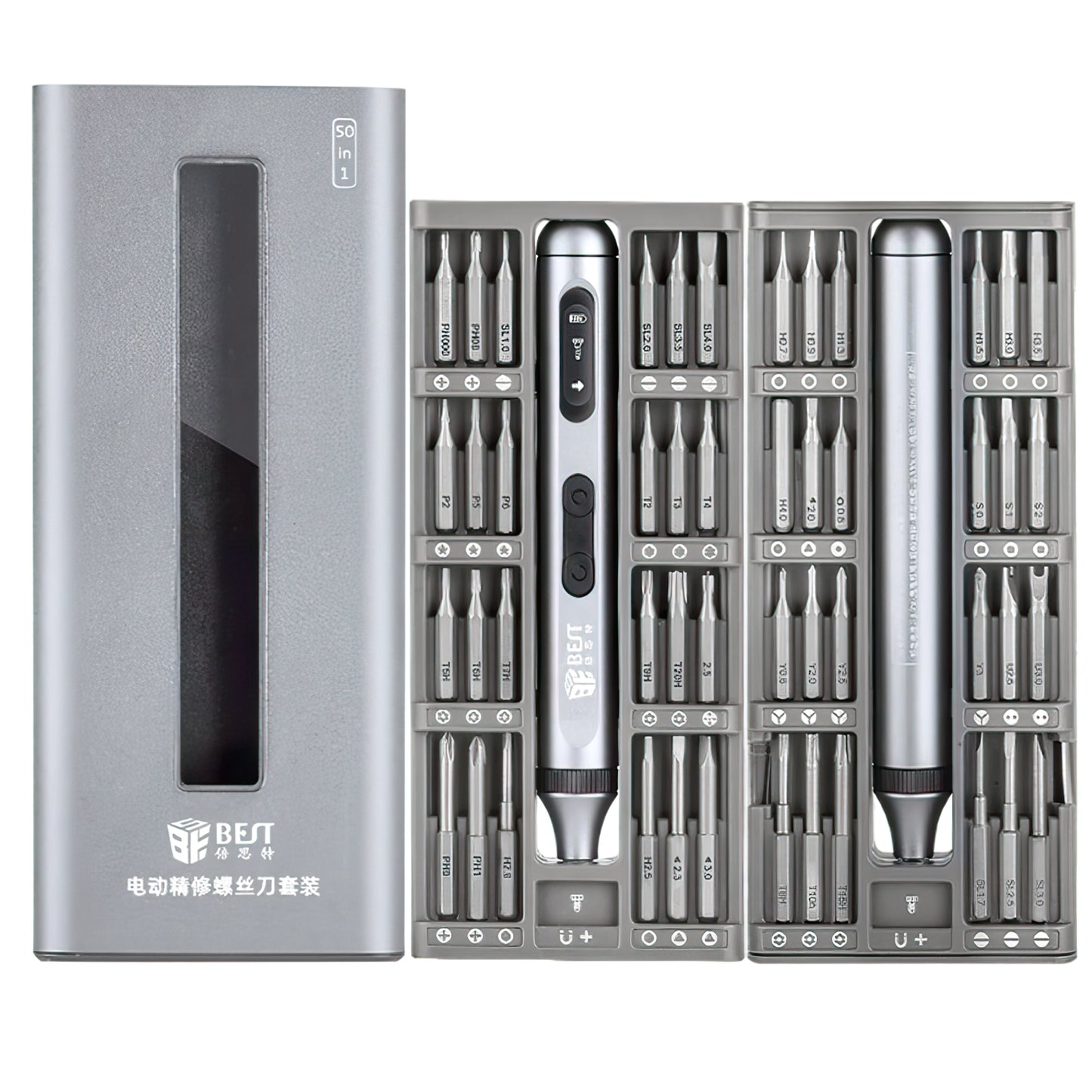 Best BST-9933A Elektromos Csavarhúzó, 50in1, Ezüst