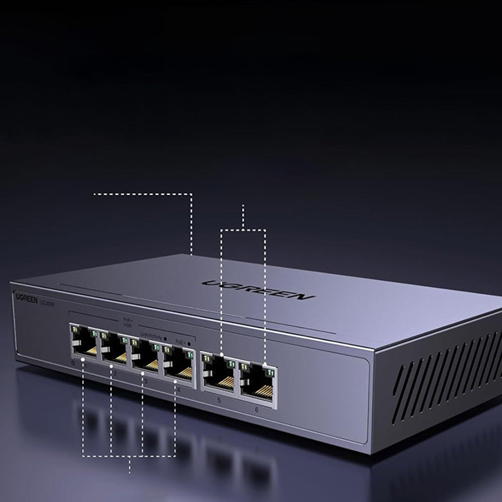 UGREEN CM741 (35371EU) hálózati switch, szürke