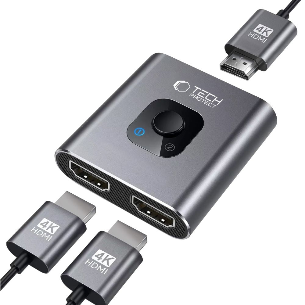 HDMI Videókapcsoló Tech-Protect HB07, Szürke