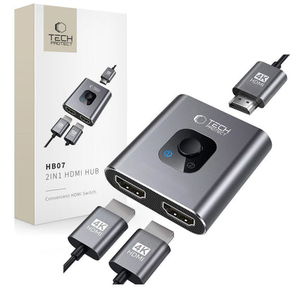 HDMI Videókapcsoló Tech-Protect HB07, Szürke
