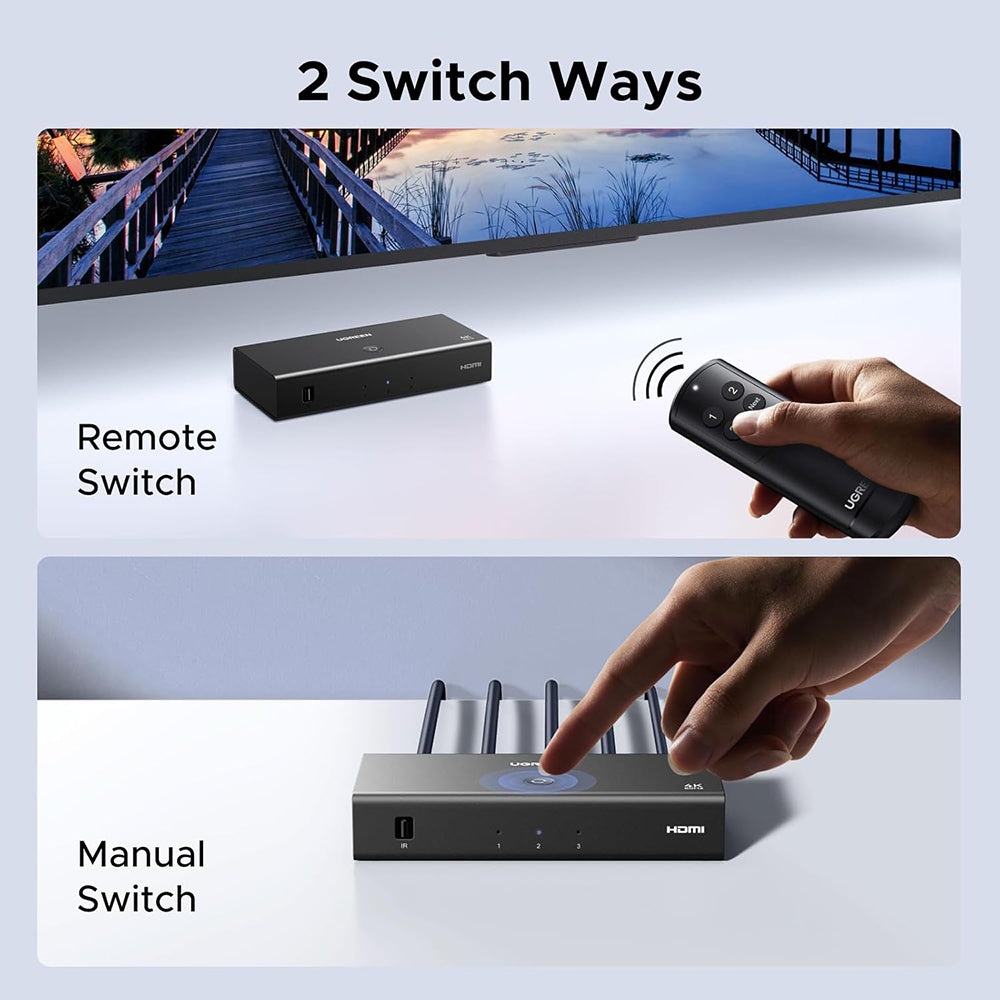 HDMI Video Kapcsoló UGREEN AW504 (55857), Fekete