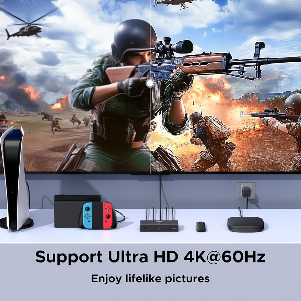 HDMI Video Kapcsoló UGREEN AW504 (55857), Fekete