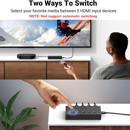 Switch Video HDMI UGREEN CM568 (90512), Fekete