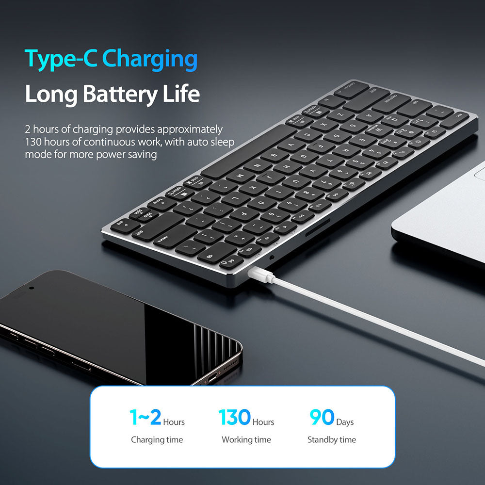 DUX DUCIS LK Mini Bluetooth Keyboard, White
