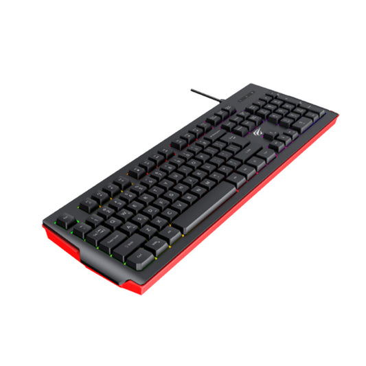 HAVIT KB866L Gaming Keyboard, RGB, 1.4m, Black Red