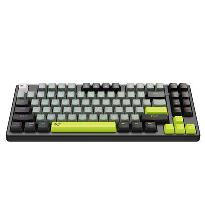 HAVIT KB904L Gaming Billentyűzet, RGB, 1.8m, Fekete-Zöld