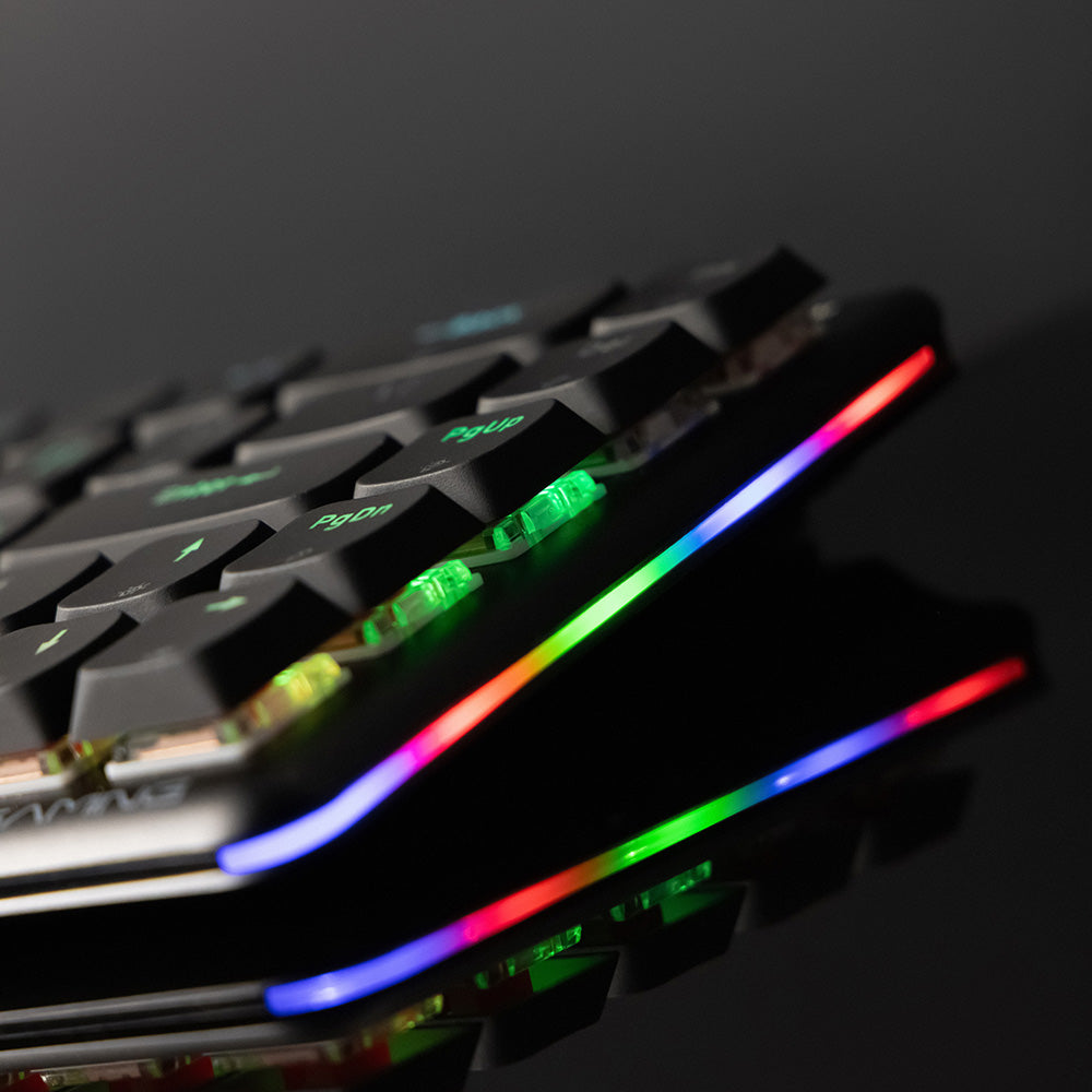 Proove AFK vezeték nélküli gaming billentyűzet, RGB, BT / Wi-Fi / Vezetékes, 1.5m, Fekete WKAFKEN22001