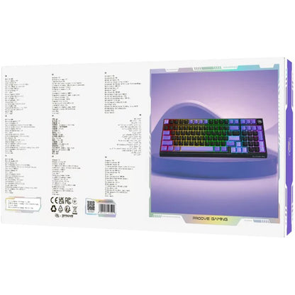 Proove Slicker Pro vezeték nélküli játékbillentyűzet, RGB, BT / Wi-Fi / Vezetékes, 1.8m, Fekete WKSLPEN22416