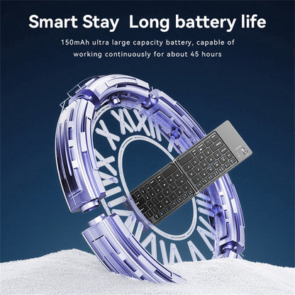 Yesido KB27 Összecsukható Bluetooth Billentyűzet, Fekete