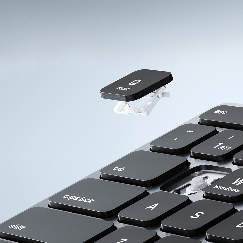 DUX DUCIS LK Wireless Keyboard, BT / Wi-Fi, White