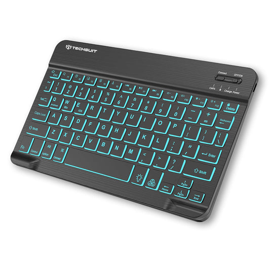 Techsuit WK1 vezeték nélküli billentyűzet, RGB, fekete