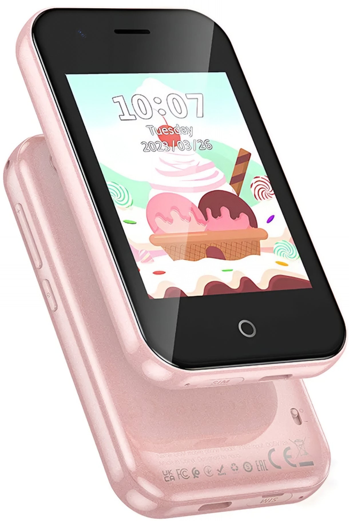 HOCO Y102 Kids Mobiltelefon, 2G, 2.8 colos kijelző, Rózsaszín